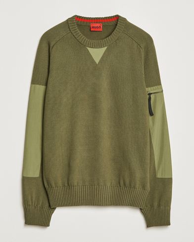 Men | Knitted Jumpers | HUGO | Sutil Knitted Sweater Khaki