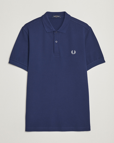 Men | Short Sleeve Polo Shirts | Fred Perry | Plain Polo Shirt French Navy