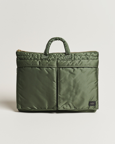 Men | Tote Bags | Porter-Yoshida & Co. | Tanker Short Helmet Bag Sage Green