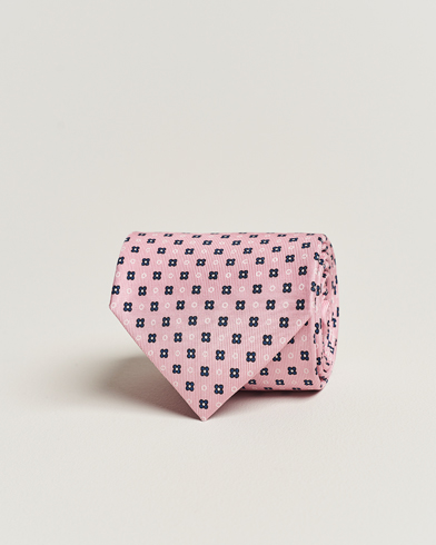 Men |  | E. Marinella | 3-Fold Printed Silk Tie Pink