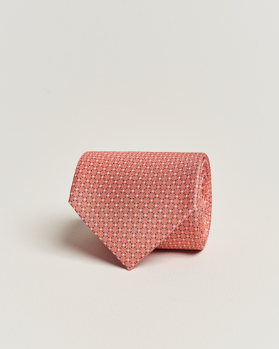 Men |  | E. Marinella | 3-Fold Printed Silk Tie Orange