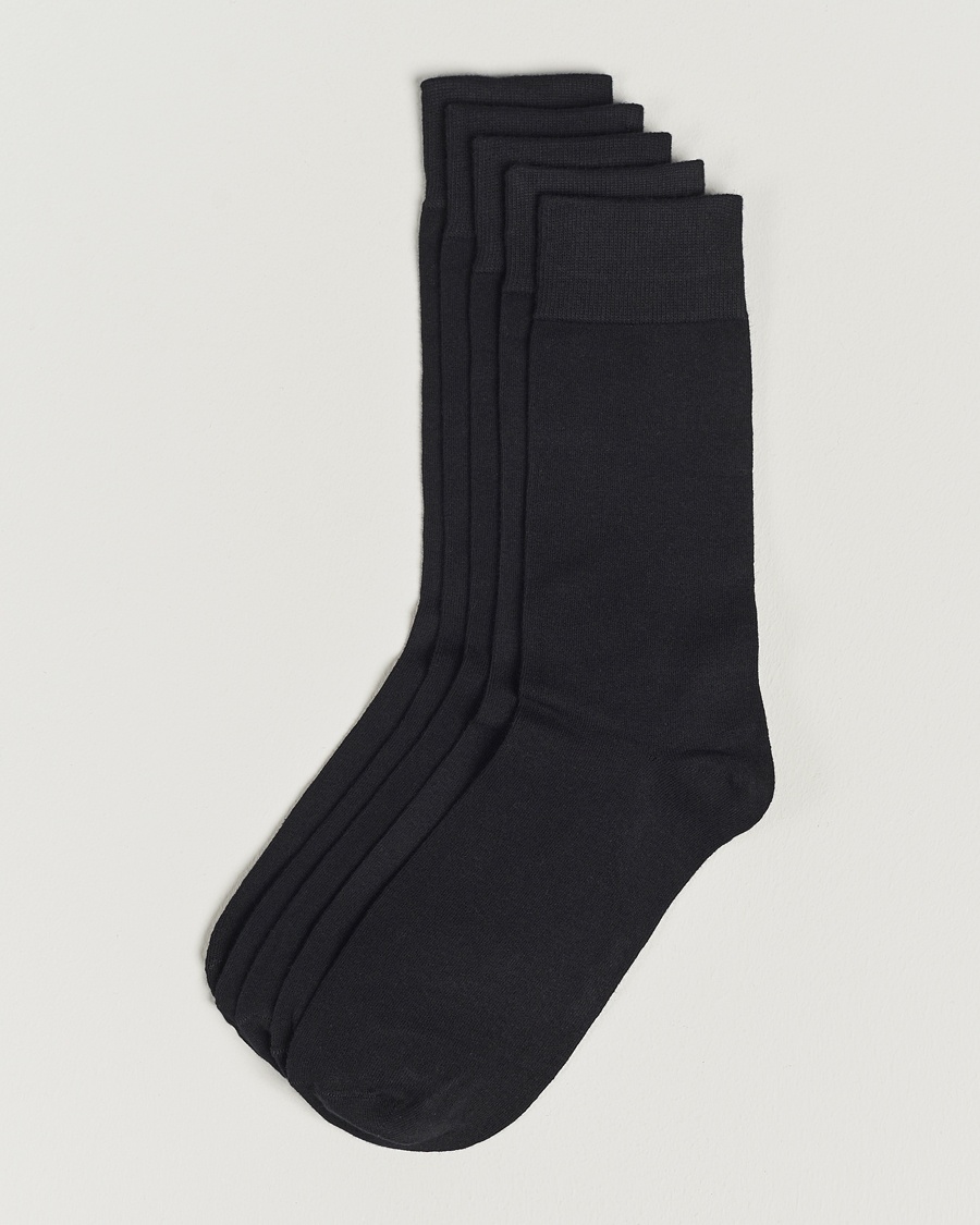 Bread & Boxers 5-Pack Socks Black – Black