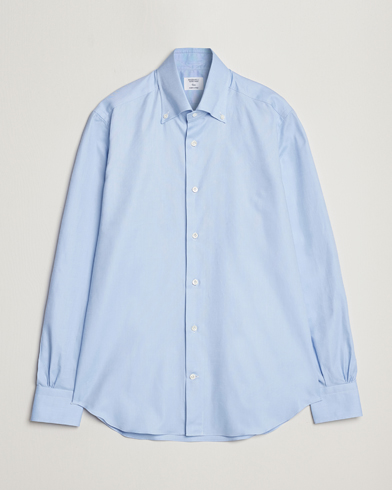 Men | Mazzarelli | Mazzarelli | Soft Washed Button Down Oxford Shirt Light Blue