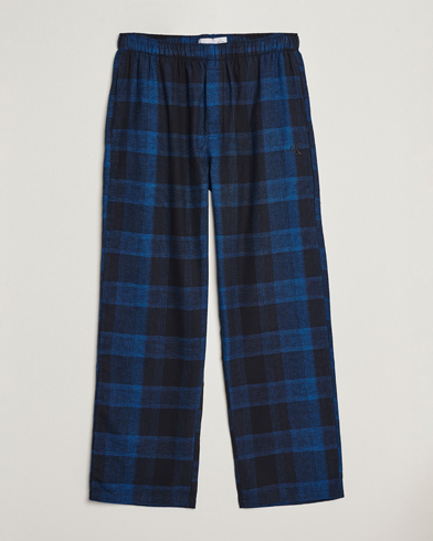 Men | Pyjamas | Calvin Klein | Flannel Pyjama Pants Black/Blue