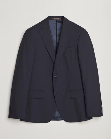 Men | Suit Jackets | Oscar Jacobson | Edmund Wool Blazer Navy