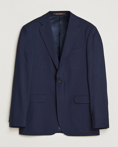 Men | Suit Jackets | Oscar Jacobson | Falk Wool Blazer Blue