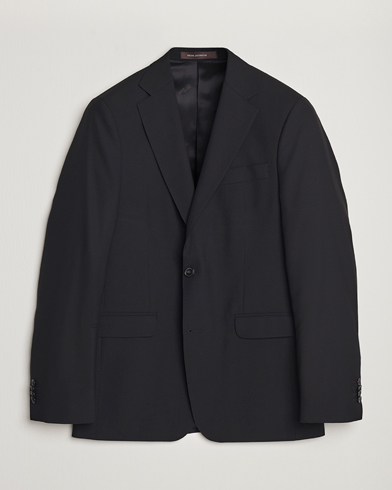 Men | Suit Jackets | Oscar Jacobson | Falk Wool Blazer Black