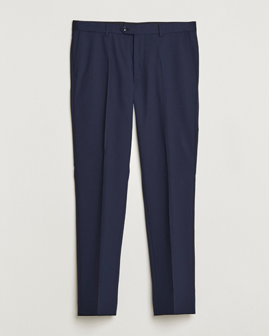 Men | Suit Trousers | Oscar Jacobson | Denz Wool Trousers Blue