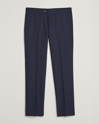 Men | Suits | Oscar Jacobson | Diego Wool Trousers Blue