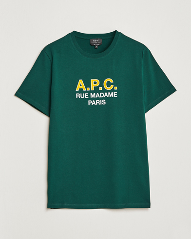 Men | Short Sleeve T-shirts | A.P.C. | Madame T-Shirt Dark Green