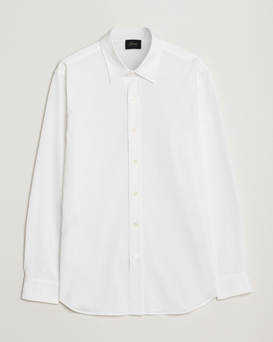 Men | Quiet Luxury | Brioni | Soft Cotton Jersey Shirt White