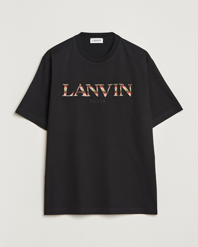 Men | Black t-shirts | Lanvin | Curb Logo T-Shirt Black