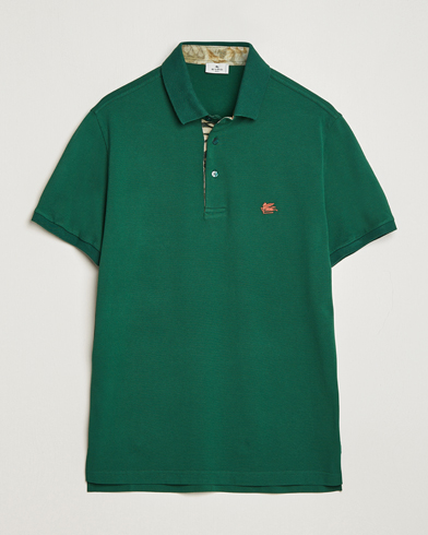 Men | Sale: 60% Off | Etro | Short Sleeve Contrast Polo Dark Green