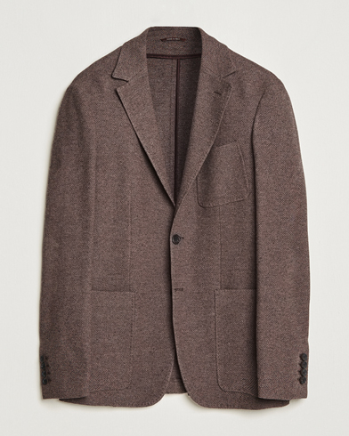 Men | Canali | Canali | Structured Wool Jersey Jacket Beige