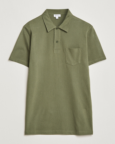 Men | Sunspel | Sunspel | Riviera Polo Shirt Hunter Green