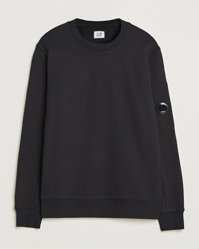 Men |  | C.P. Company | Diagonal Raised Fleece Lens Sweatshirt Black