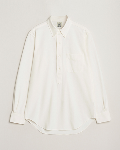 Men |  | Kamakura Shirts | Vintage Ivy Knit Popover Shirt Off White