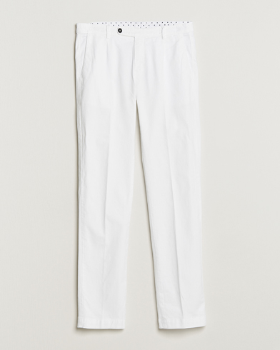 Men | Chinos | Massimo Alba | Ionio Cotton/Cashmere Trousers White