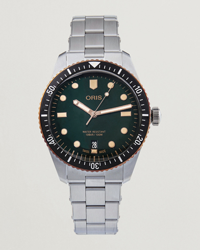 Men | Stainless steel strap | Oris | Divers Sixty-Five 40mm Green