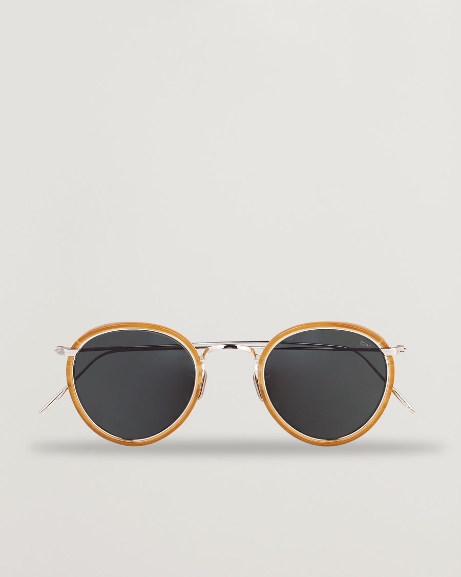 Eyevan 7285 717E Sunglasses Silver Honey – Yellow