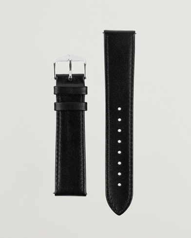 Men |  | HIRSCH | Osiris Calf Leather Watch Strap Black