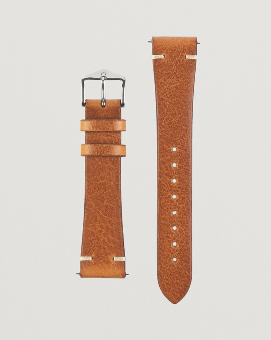 HIRSCH Bagnore Vintage Leather Watch Strap Golden Brown – Brown
