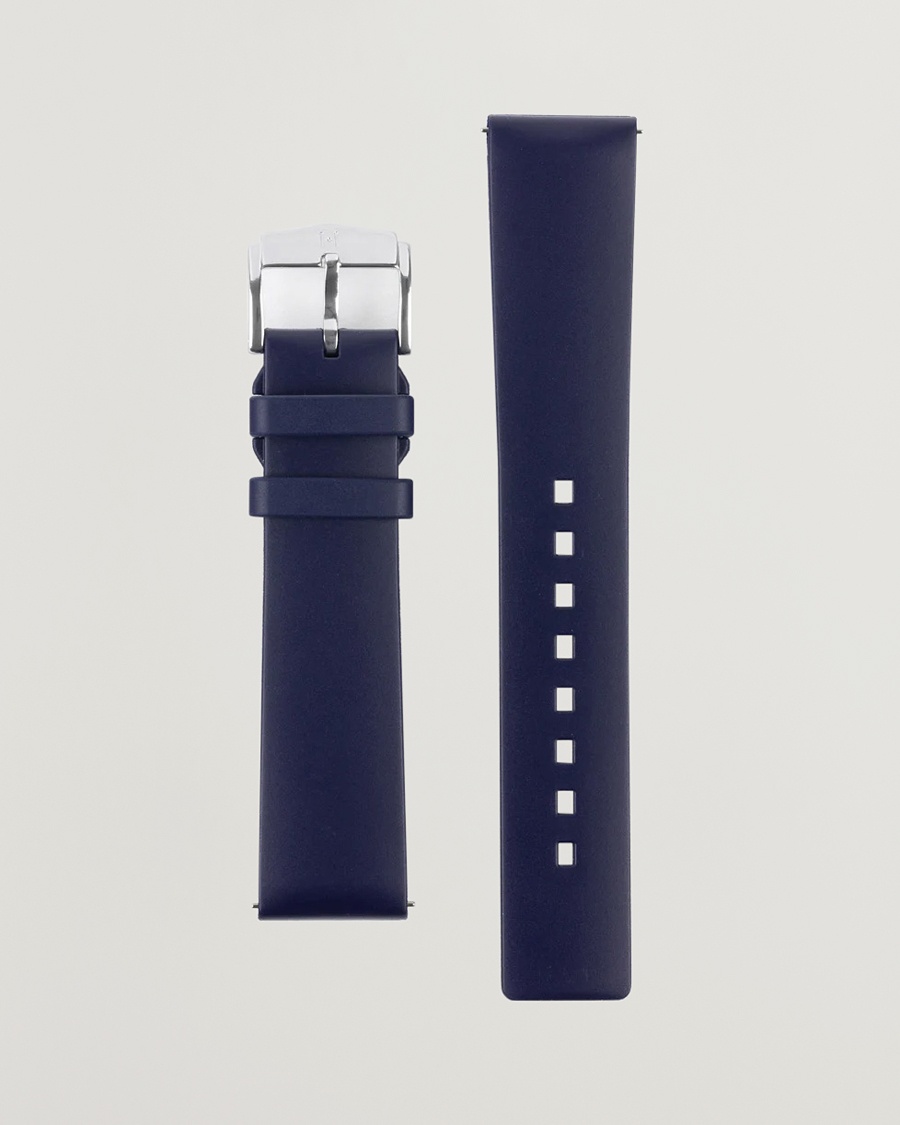 HIRSCH Pure Natural Rubber Watch Strap Blue – Blue