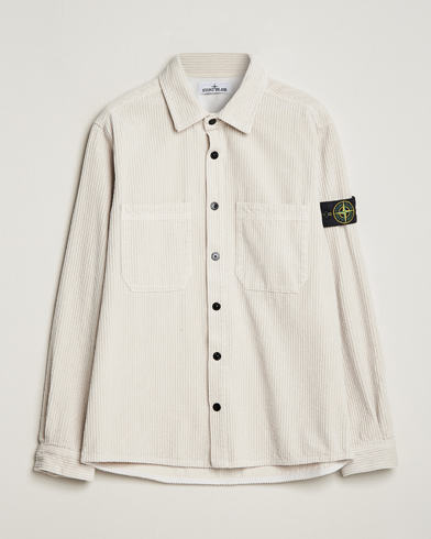 Men | Shirts | Stone Island | Garment Dyed Corduroy Overshirt Plaster