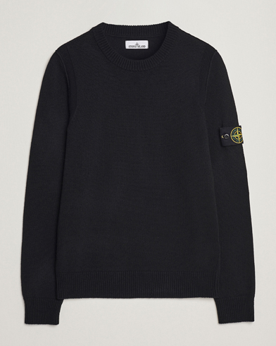 Men | Knitted Jumpers | Stone Island | Knitted Lambwool Sweater Black