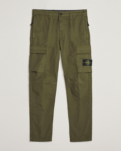 Men | New Brands | Stone Island | Stretch Cotton Gabardine Trousers Olive