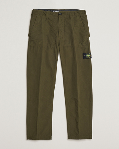 Men | New Brands | Stone Island | Garment Dyed Ripstop Trousers Olive