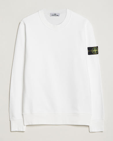 Men | Stone Island | Stone Island | Garment Dyed Fleece Sweatshirt White