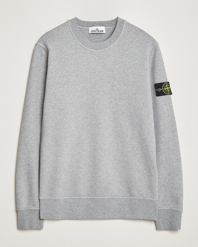 Men | Sweatshirts | Stone Island | Garment Dyed Fleece Sweatshirt Melange Grey