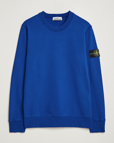 Men | Stone Island | Stone Island | Garment Dyed Fleece Sweatshirt Bright Blue