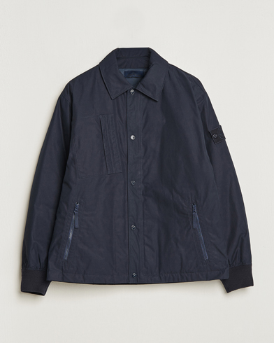 Men | Spring Jackets | Stone Island | Ghost Piece O-Ventile Jacket Navy Blue