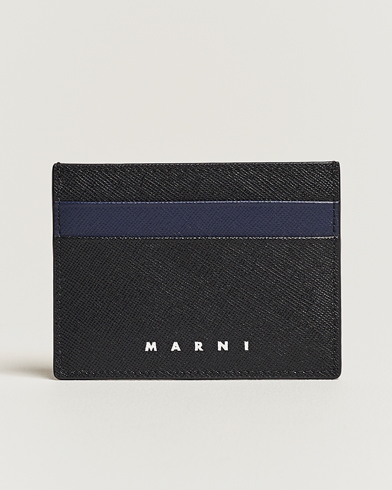 Men | Marni | Marni | Saffiano Leather Cardholder Blublack