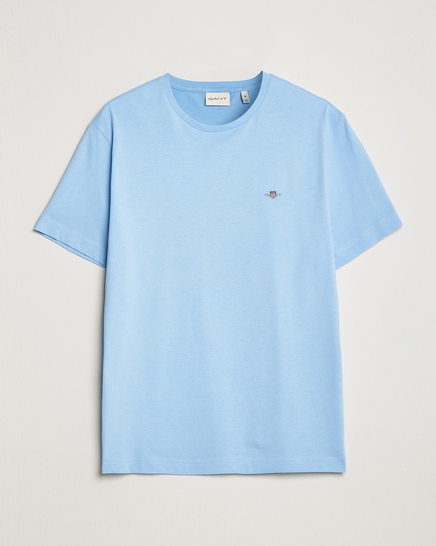 GANT The Original Solid T-Shirt Capri Blue – Blue