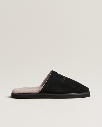 Men | Sale shoes | GANT | Tamaware Suede Slippers Black