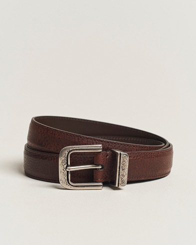 Men | Belts | Brunello Cucinelli | Narrow Belt Brown Calf