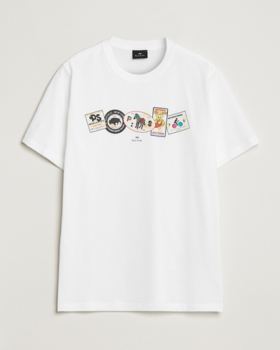 Men | PS Paul Smith | PS Paul Smith | PS In A Row Crew Neck T-Shirt White