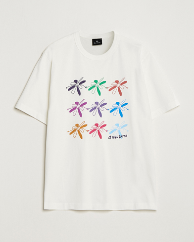 Men | PS Paul Smith | PS Paul Smith | Flower Grid Crew Neck T-Shirt White