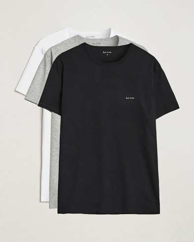 Men | Paul Smith | Paul Smith | 3-Pack Crew Neck T-Shirt Black/Grey/White