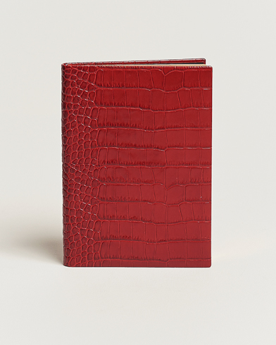 Men |  | Smythson | Mara Leather Portobello Notebook Red