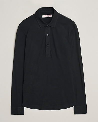 Men |  | Orlebar Brown | Sebastian Long Sleeve Cashmere Polo Black