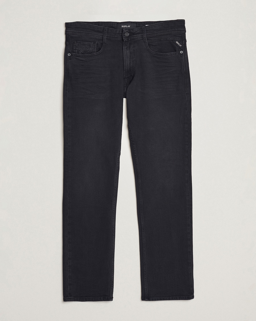 replay men's jondrill x.l.i.t.e indigo denim stretch jeans