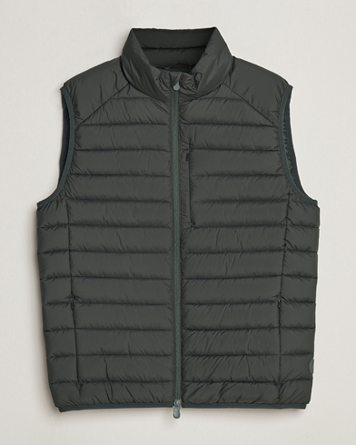 Men | Coats & Jackets | Save The Duck | Rhus Matt Lightweight Vest Green Black