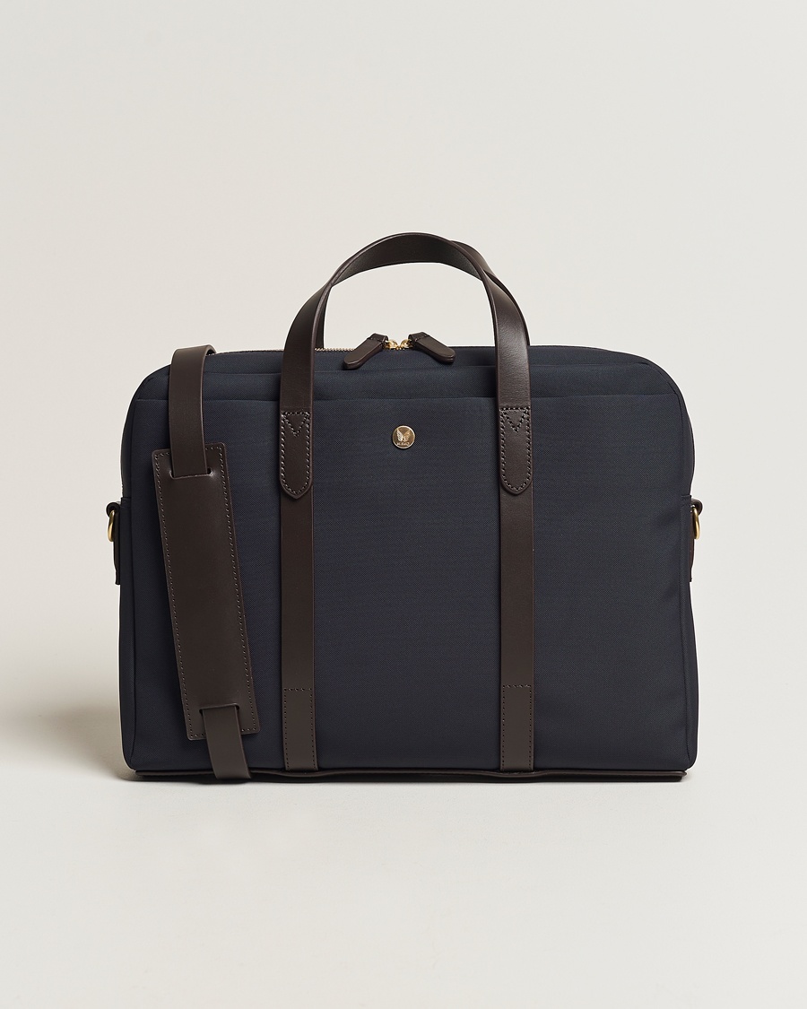 Mismo M/S Aspire Briefcase Navy/Dark Brown – Blue