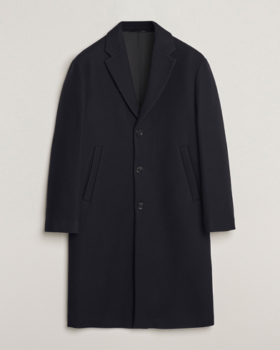 Men | Coats | Filippa K | London Wool Coat Navy