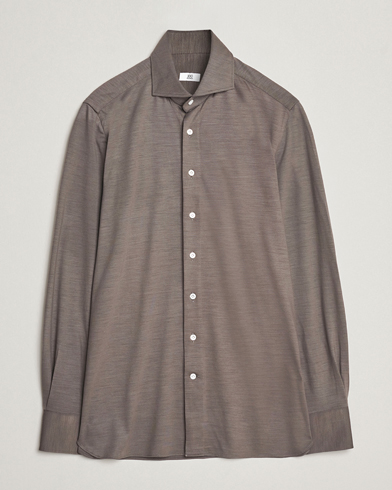 Men | Clothing | 100Hands | Wool Cut Away Shirt Green Grey
