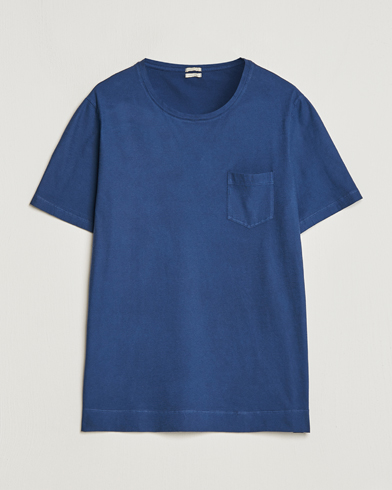 Men |  | Massimo Alba | Panarea Cotton Jersey T-Shirt Navy